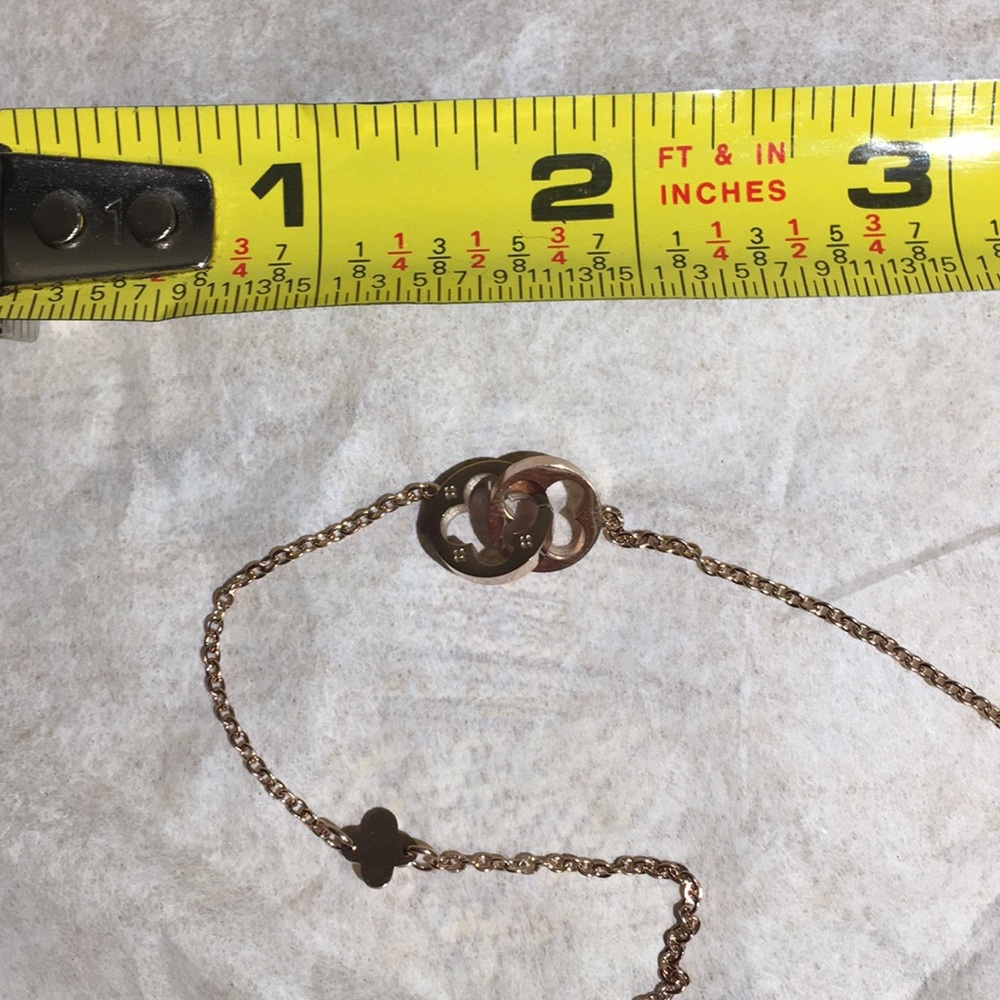Gold, Silver & Rose Gold Tone necklace - Picture 5 of 7